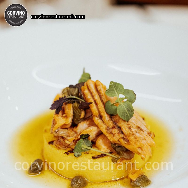 PIATTO DEL LAGO: Trota alla gardesana con polenta